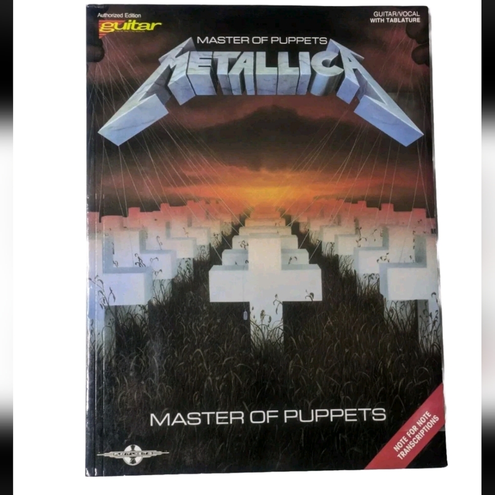 Metallica Master of Puppets Guitar Tab Book By Hal•Leonard
